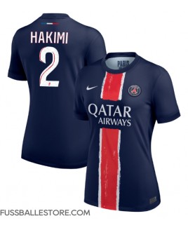 Günstige Paris Saint-Germain Achraf Hakimi #2 Heimtrikot Damen 2024-25 Kurzarm